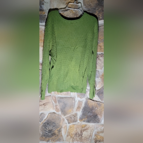 Basic additions green long sleeve Sweater - Picture 2 of 2